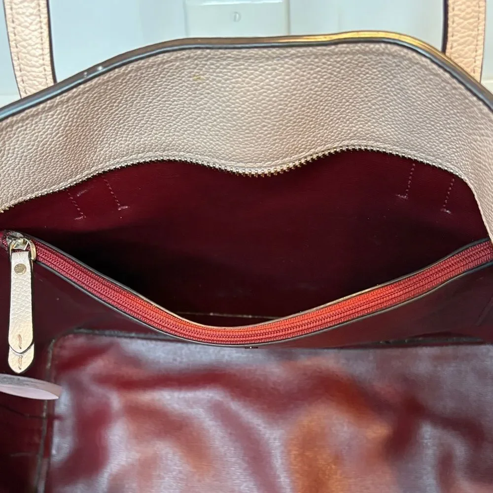 Kate Spade Bag Purse Handbag Leather Tote Bag Pebbled Large Margaux Pocketbook